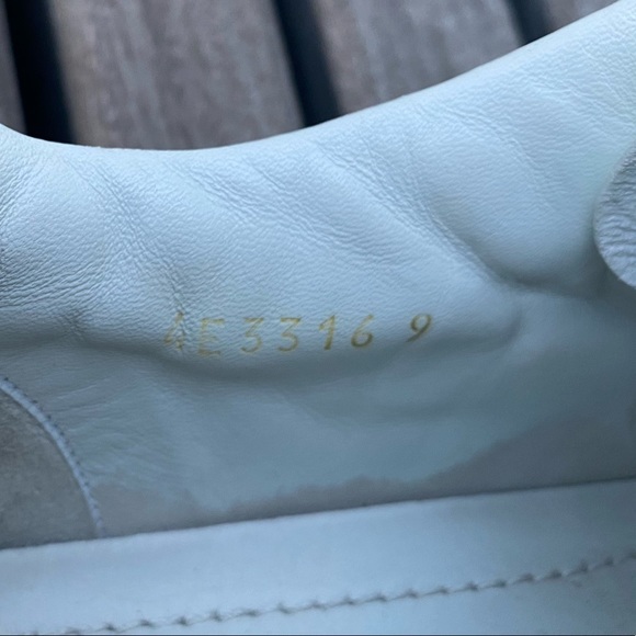 Prada 4E3314 BIANCO LEATHER LACE UP LOGO LOW TOP SNEAKERS - Picture 2 of 16